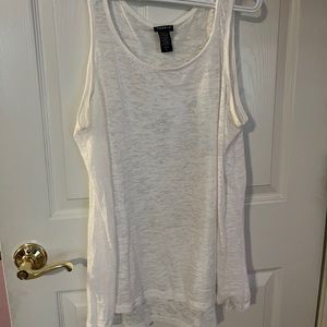 Sheer sleeveless tank